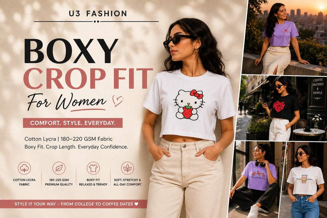 Boxy Fit Crop Top: Everyday Comfort Meets Modern Fashion