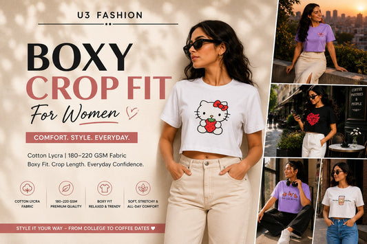Boxy Fit Crop Top: Everyday Comfort Meets Modern Fashion
