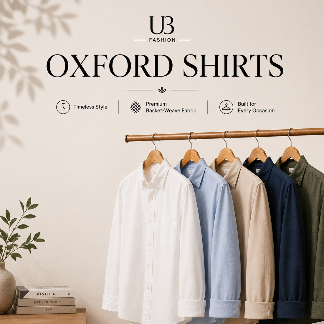 Oxford shirts for men and women featuring premium basket-weave fabric, timeless style, and versatile office, casual, and everyday wear.