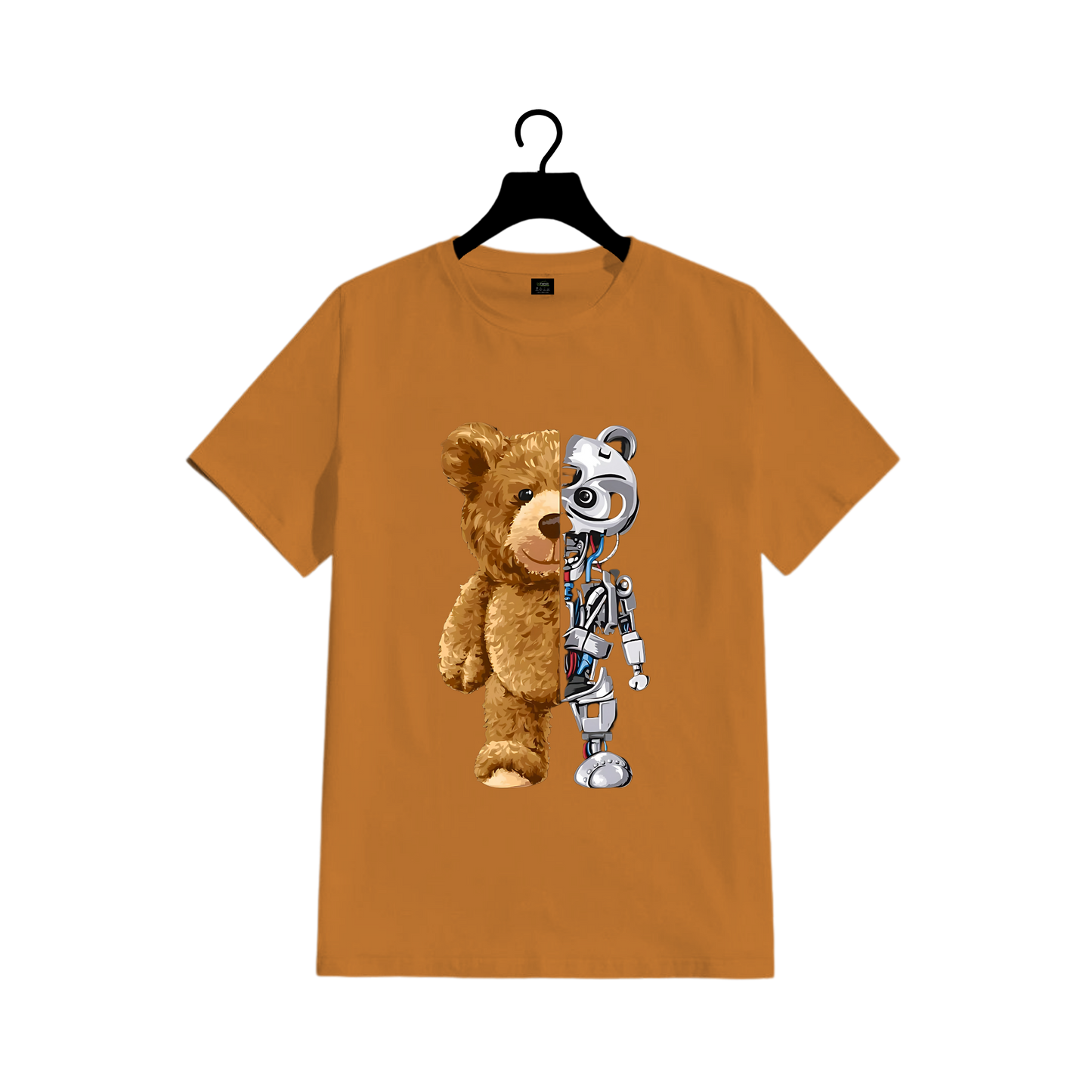 Futuristic Graphic T-Shirt For Men – Cyber Teddy Streetwear