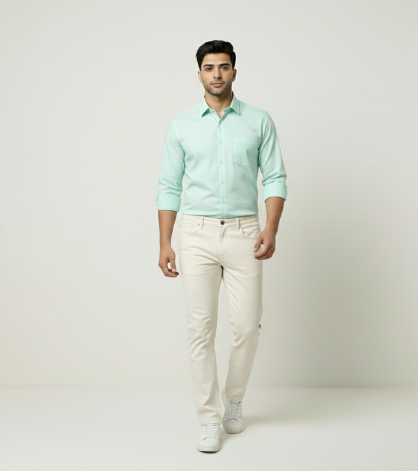 Mint Green Smart Casual Shirt