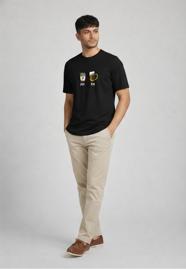 AM–PM Routine Tee – Same Person, Different Hours