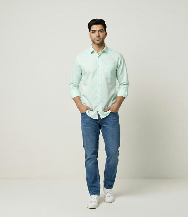 Mint Green Smart Casual Shirt