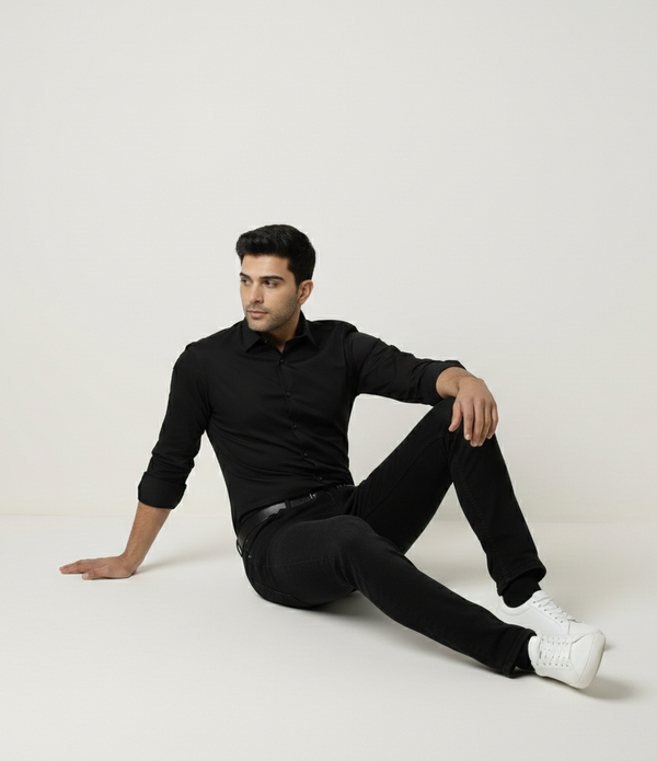 Black Smart Casual Shirt