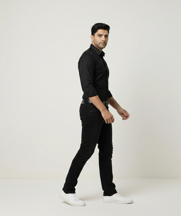 Black Smart Casual Shirt