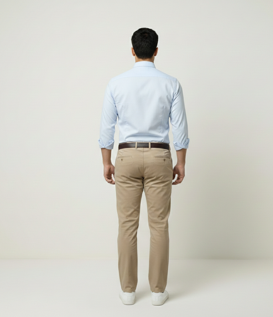 Men’s Light Blue Solid Shirt – Office Casual Wear