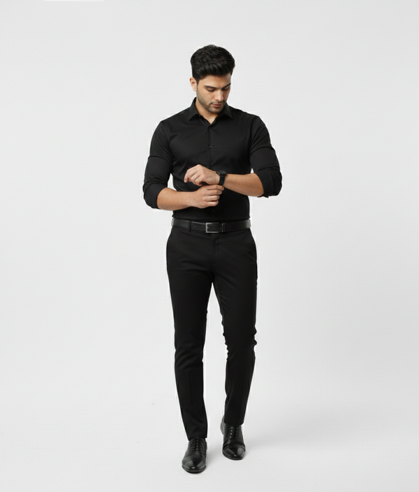 Black Smart Casual Shirt