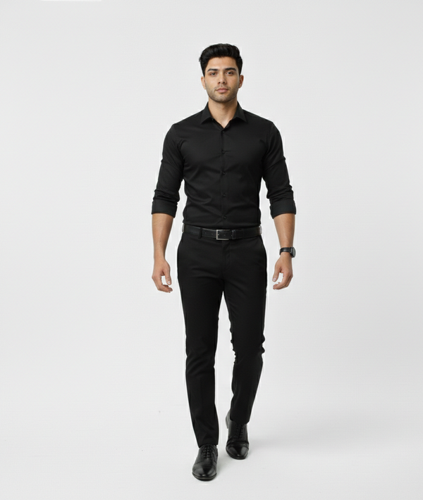 Black Smart Casual Shirt