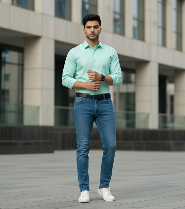 Mint Green Smart Casual Shirt
