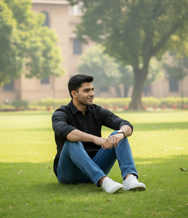 Black Smart Casual Shirt