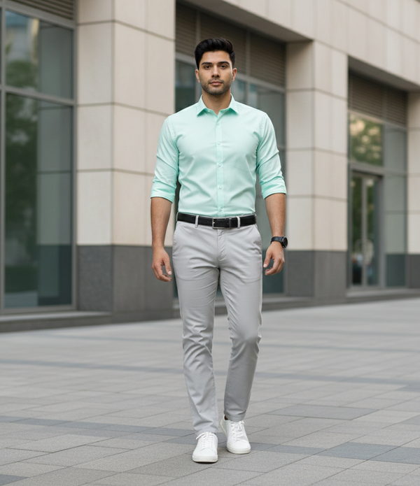 Mint Green Smart Casual Shirt