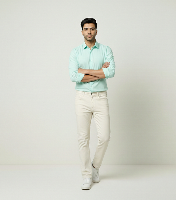 Mint Green Smart Casual Shirt
