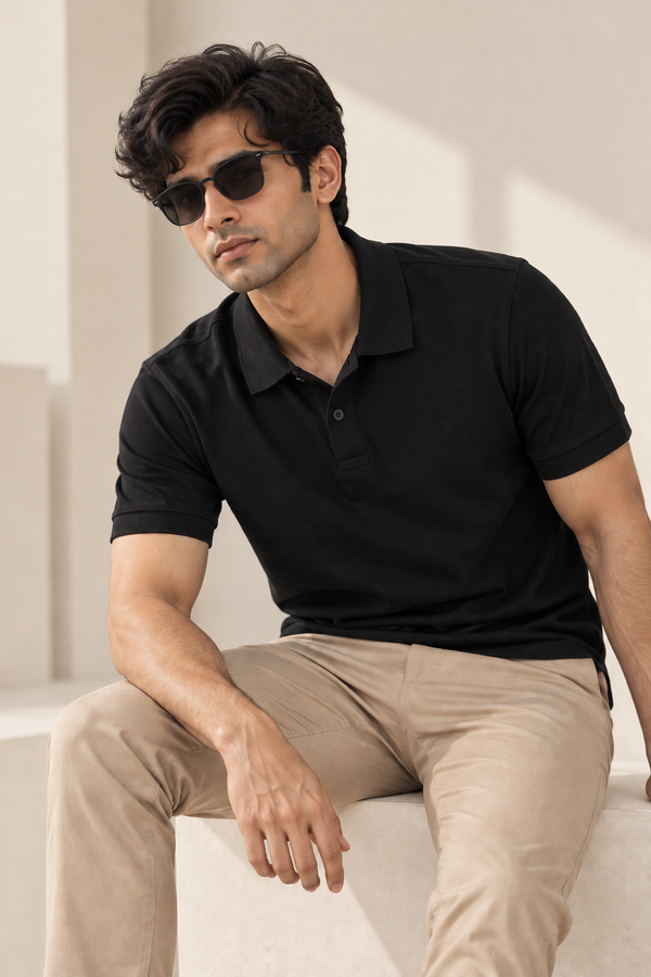 Men’s Black Polo