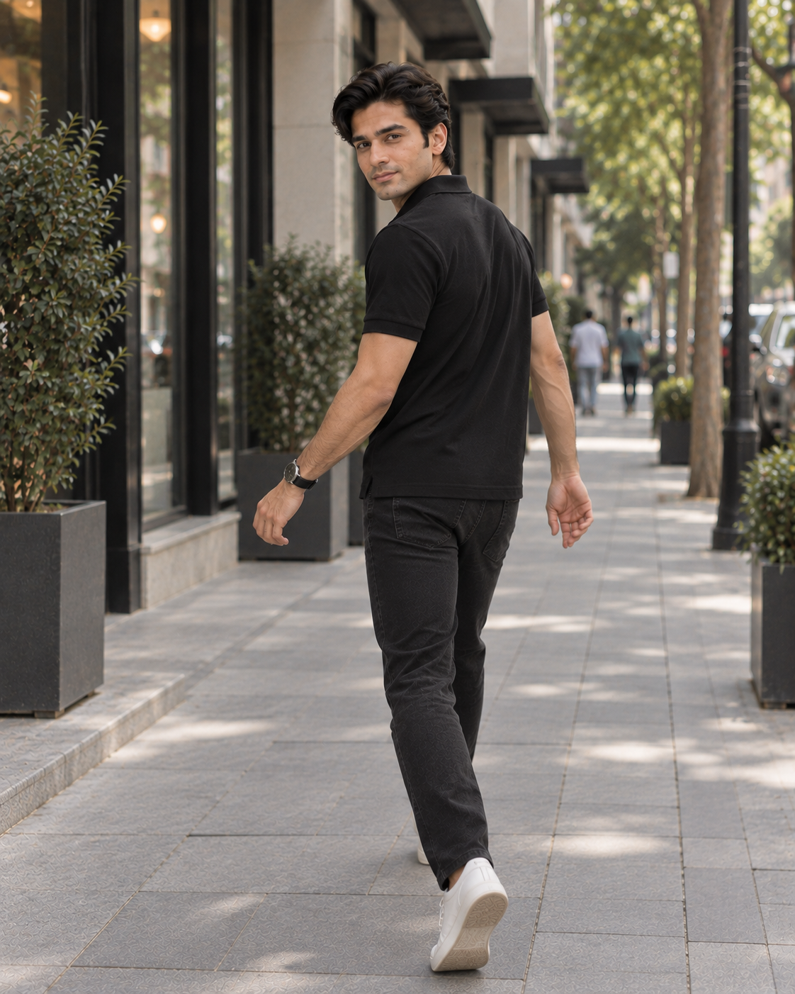 Men’s Black Polo