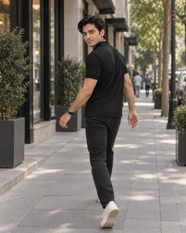 Men’s Black Polo