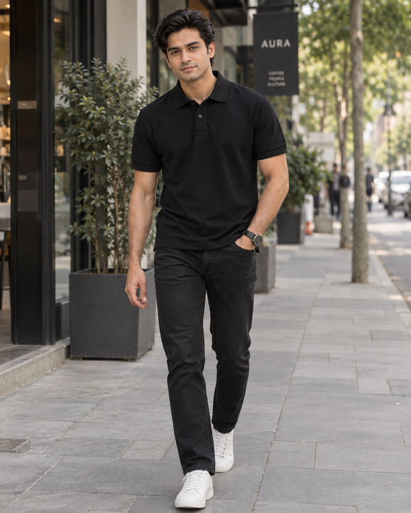 Men’s Black Polo