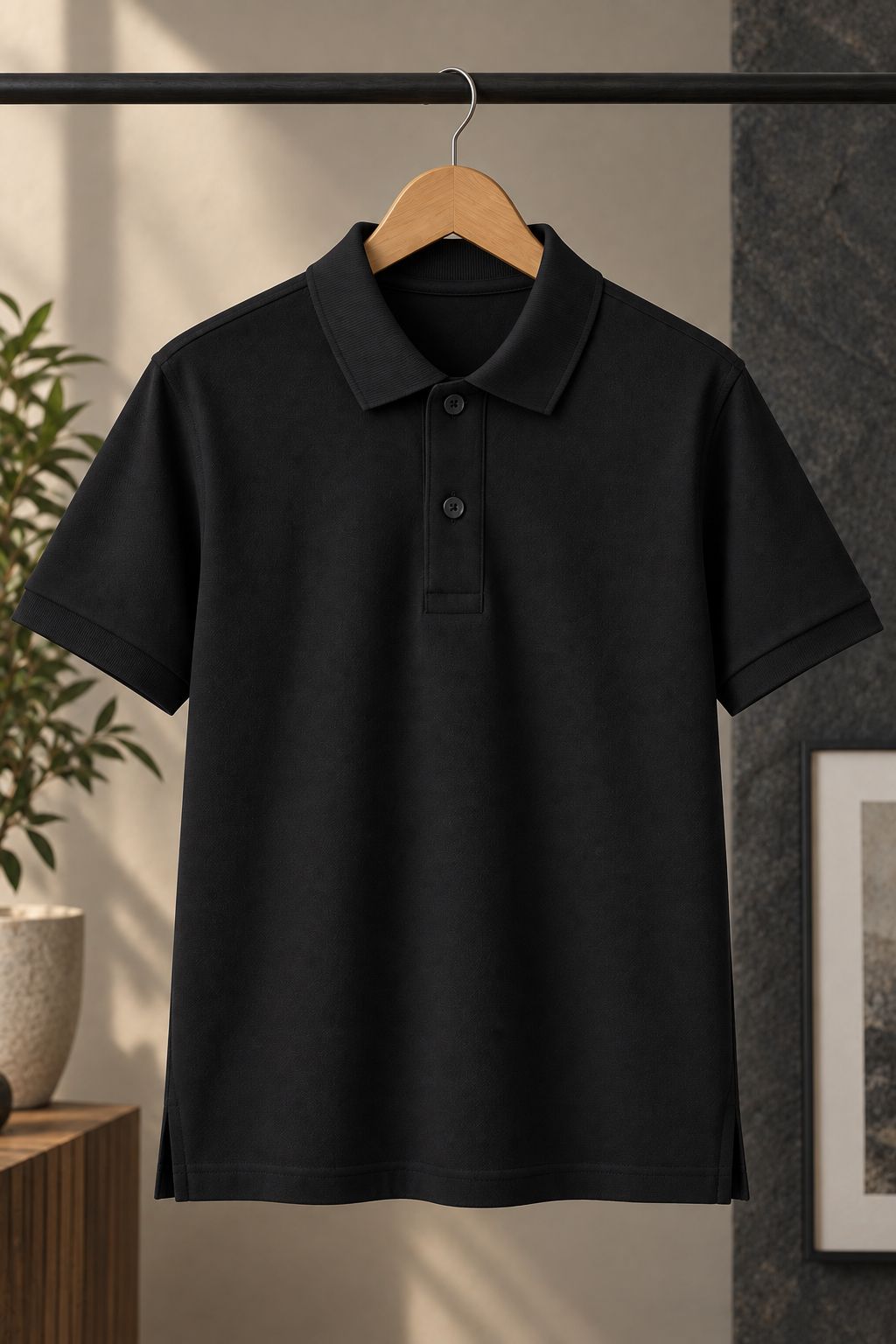 Men’s Black Polo