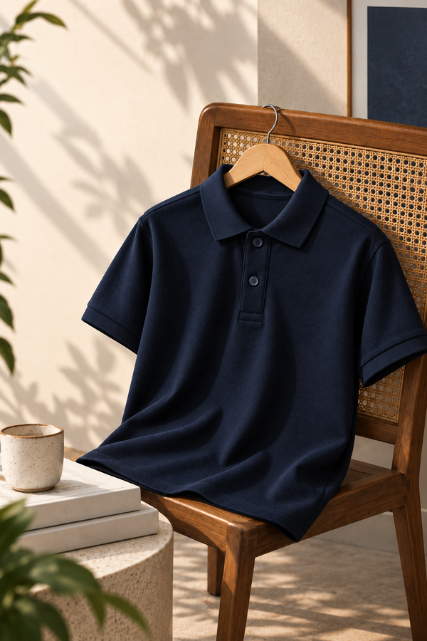 Men’s Navy Blue Polo T-Shirt