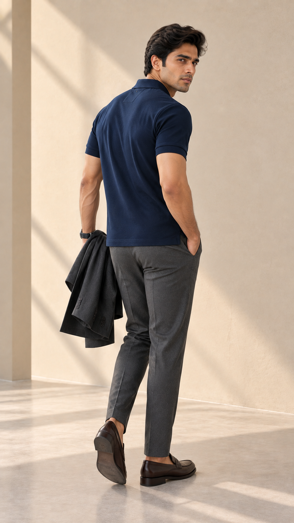 Men’s Navy Blue Polo T-Shirt