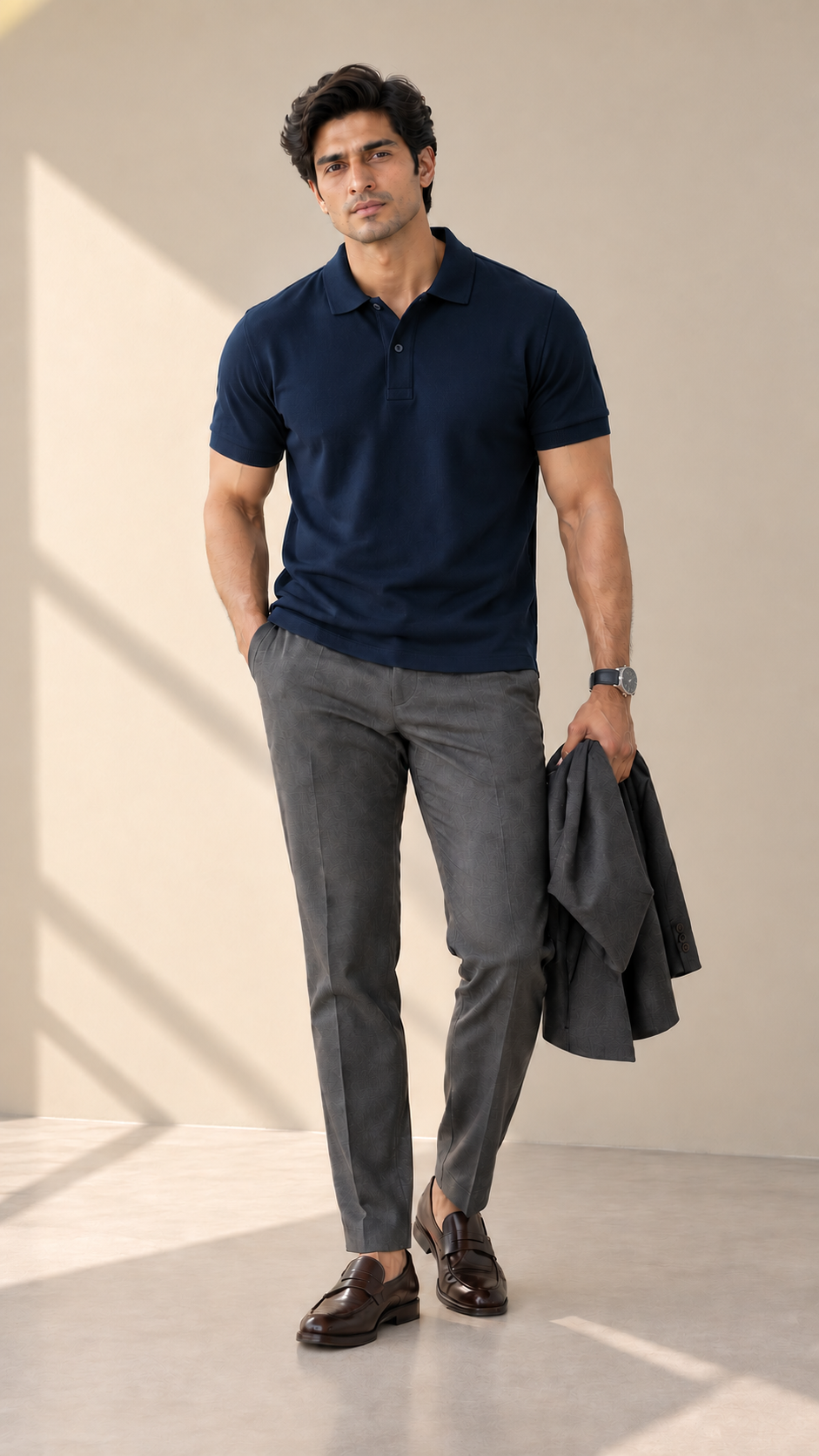 Men’s Navy Blue Polo T-Shirt